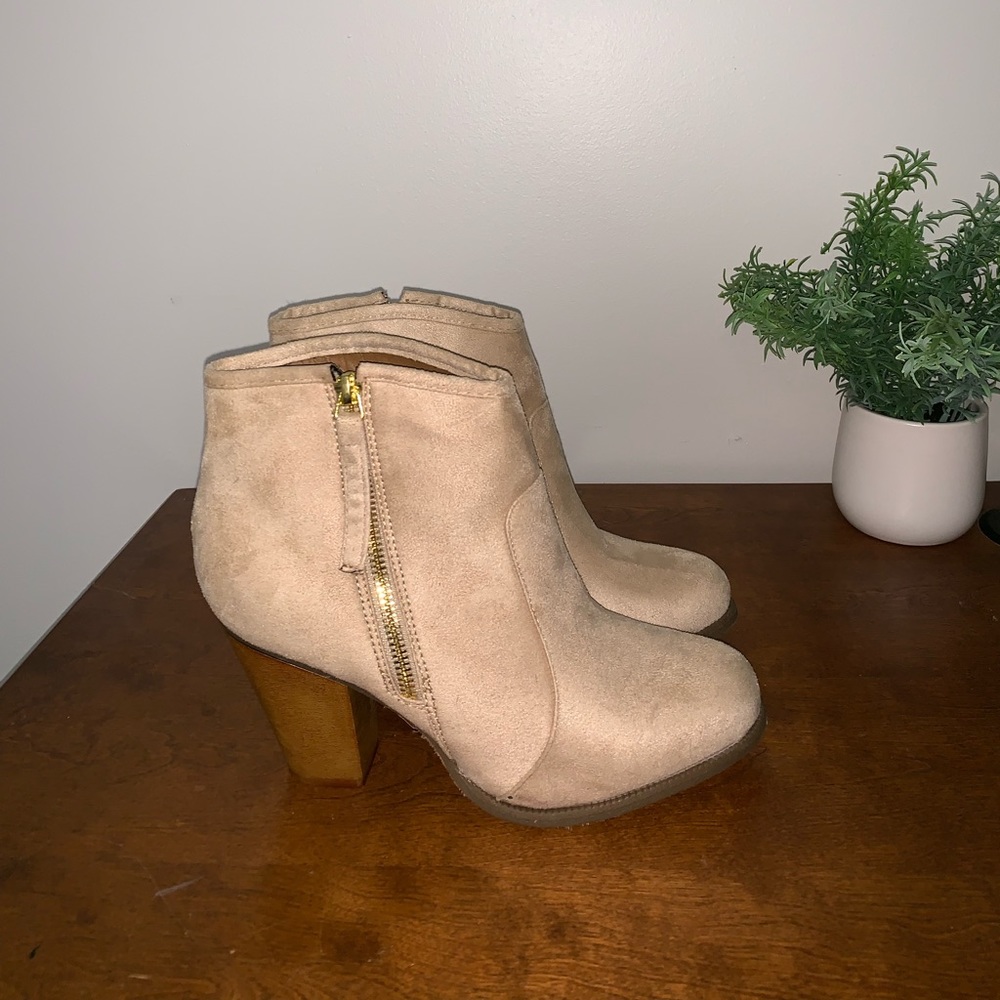 Cream Booties (Never Worn!)